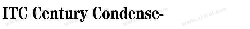 ITC Century Condense字体转换